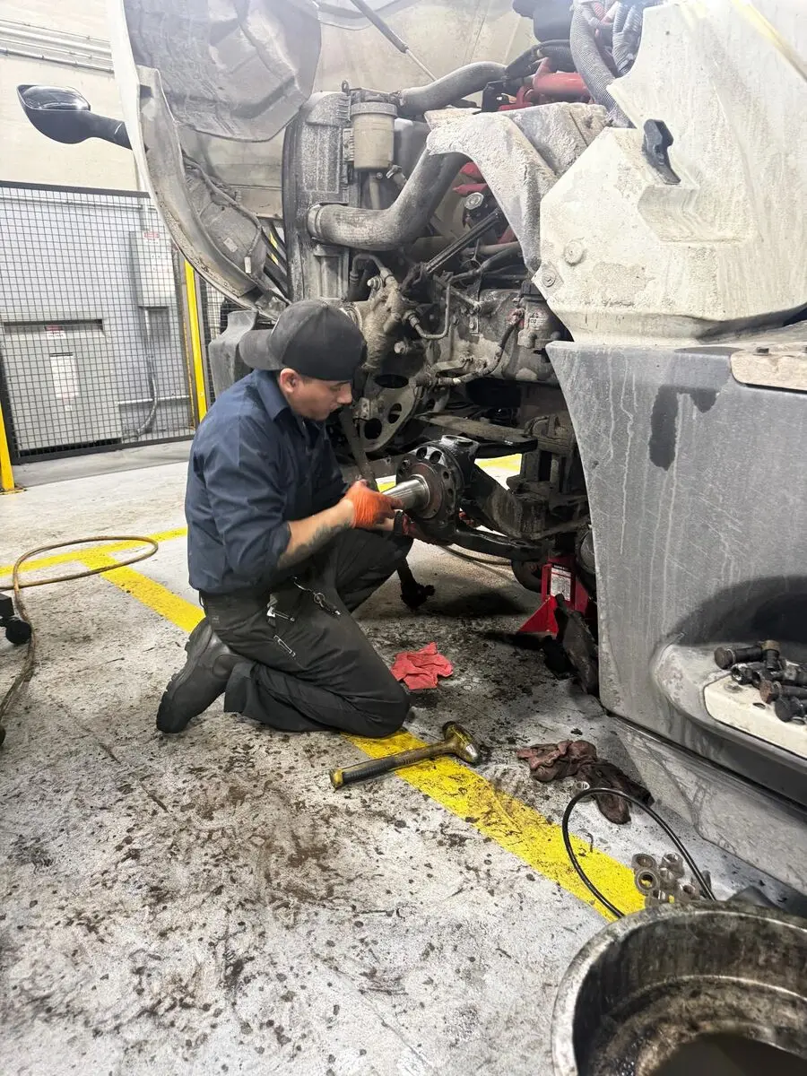 Axle work at Motion Truck Center